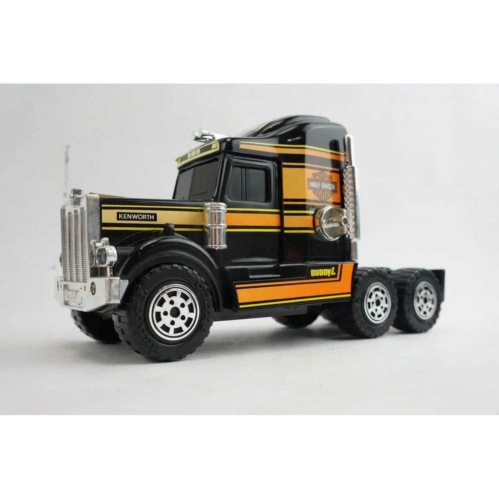 Buddy L Kenworth Truck Cab Harley-Davidson Black 1992 Vintage Light & Sound